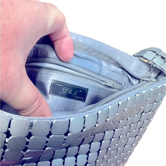 80s metal vintage cross bag purse - Picture 2 of 10